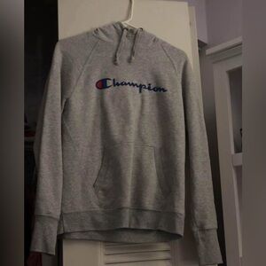 Champion Heather Gray Pullover Hoodie
